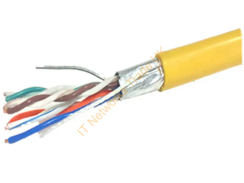 T2404L5EPSH-YL - Weltron 1000 Ft. Cat5E Solid Cmp Networking Cable Yellow 12000" (304.8 M) U/Ftp (Stp)