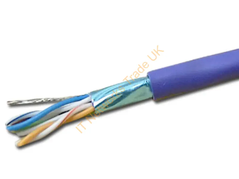 T2404L5ESH-PL - Weltron 1000Ft Cat5E Stp Networking Cable Purple 12000" (304.8 M) U/Ftp (Stp)