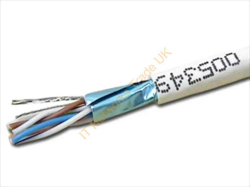 T2404L5ESH-WH - Weltron 1000Ft Cat5E Stp Networking Cable White 12000" (304.8 M) U/Ftp (Stp)