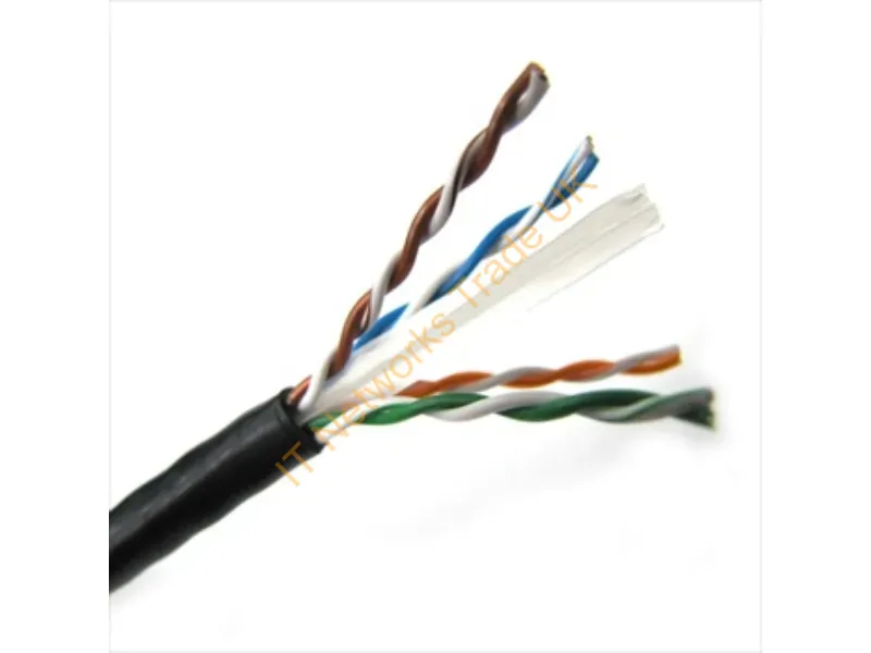T2404L6-BK - Weltron 1000Ft Cat6 550Mhz Utp Networking Cable Black 12000" (304.8 M) U/Utp (Utp)