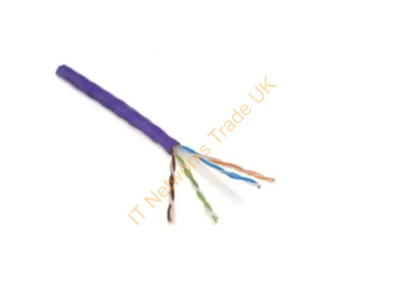 T2404L6-PL - Weltron 1000Ft Cat6 550Mhz Utp Networking Cable Purple 12000" (304.8 M) U/Utp (Utp)