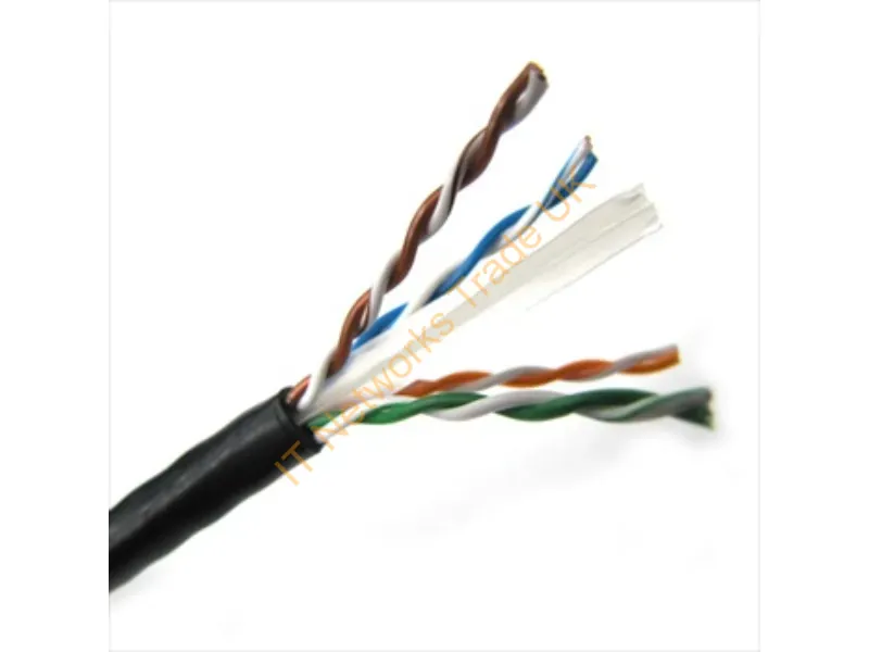 T2404L6P-BK - Weltron 1000Ft Cat6 550Mhz Utp Networking Cable Black 12000" (304.8 M) U/Utp (Utp)