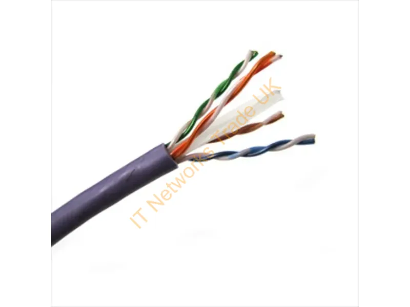 T2404L6P-PL - Weltron 1000Ft Cat6 550Mhz Utp Networking Cable Purple 12000" (304.8 M) U/Utp (Utp)