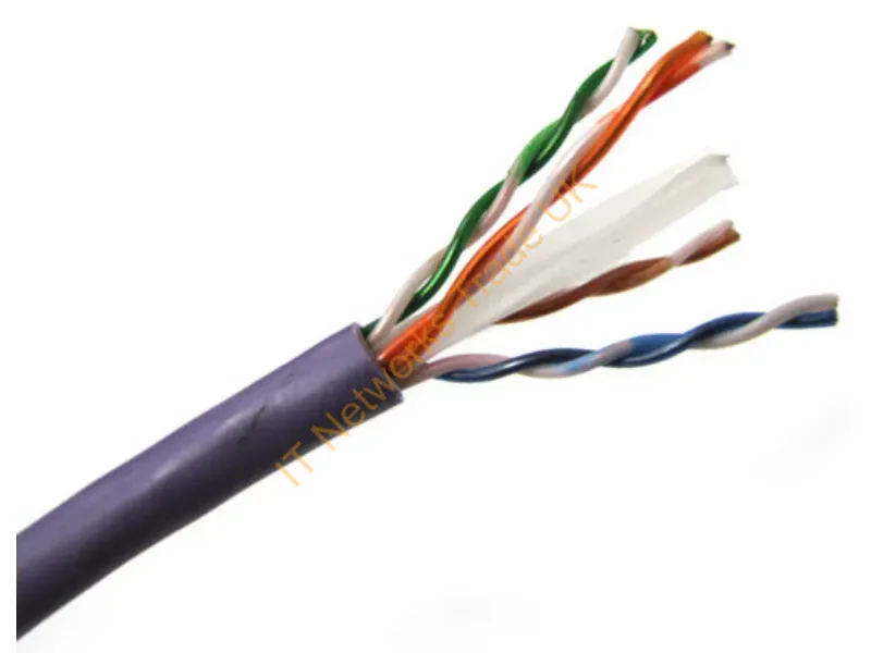 T2404L6PA-PL - Weltron 1000 Ft. Cat6 550 Mhz Utp Networking Cable Purple 12000" (304.8 M) U/Utp (Utp)