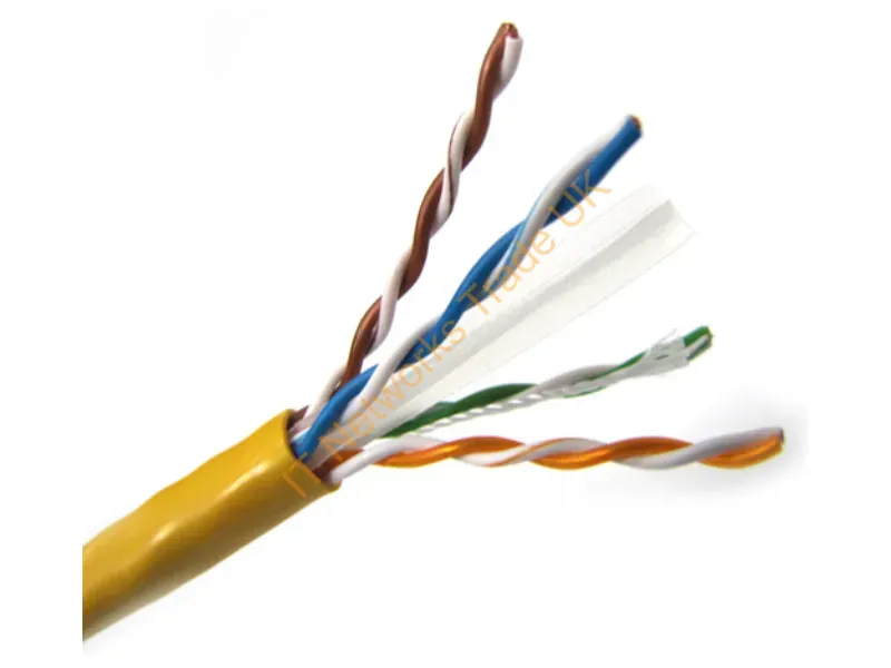 T2404L6PA-YL - Weltron 1000 Ft. Cat6 Networking Cable Yellow 12000" (304.8 M) U/Utp (Utp)