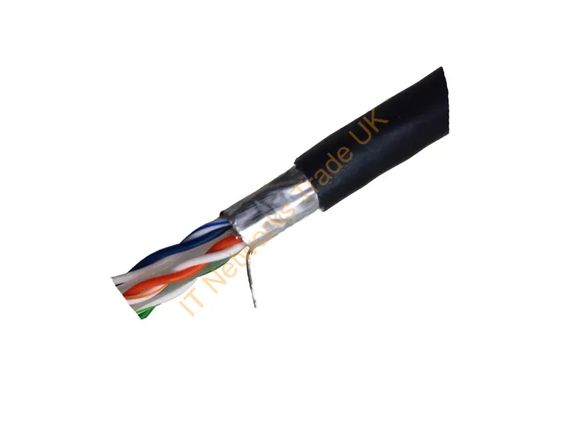 T2404L6SH-BK - Weltron T2404L6Sh-Bk Networking Cable Black 12000" (304.8 M) Cat6 U/Ftp (Stp)