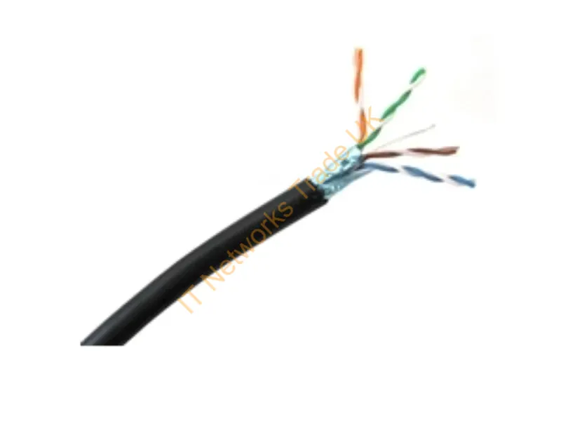 T2404L6SHP-BK - Weltron 1000Ft Cat6 Stp Networking Cable Black 11988.2" (304.5 M)