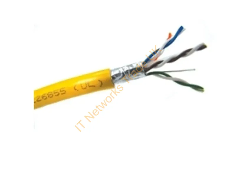 T2404L6SHP-YL - Weltron 1000Ft Cat6 Stp Networking Cable Yellow 11988.2" (304.5 M)