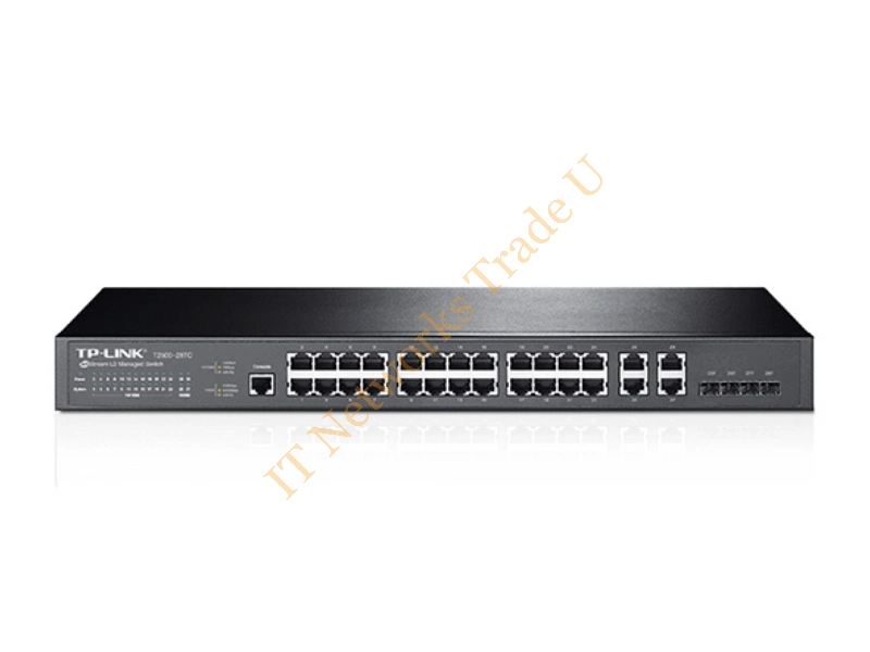 T2500-28TCTL-SL5428E - TP-LINK T2500-28TC (TL-SL5428E) Managed L2 Fast Ethernet (10/100) Black Network Switch