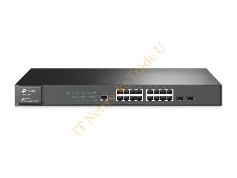 T2600G-18TS(TL-SG3216) - TP-LINK JetStream T2600G-18TS(TL-SG3216) Managed L2 Gigabit Ethernet (10/100/1000) Black Network Switch