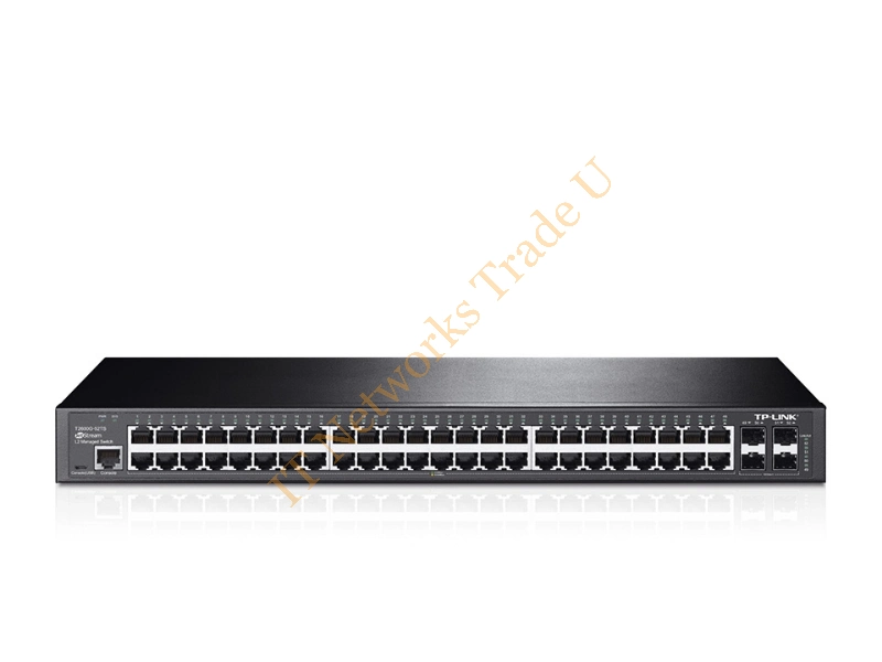 T2600G-52TS(TL-SG3452) - TP-LINK T2600G-52TS (TL-SG3452) Managed network switch L2+ Gigabit Ethernet (10/100/1000) 1U Black