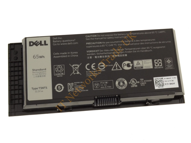 T3NT1 Dell 6-Cell Battery 65WHr 5700 Precision M4600 Laptop Battery