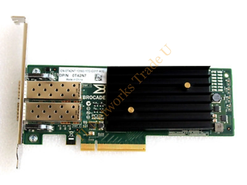 T42N7 Dell Brocade 1020 10GB Dual Port PCI Express 2.0 X8 Converged Network Adapter
