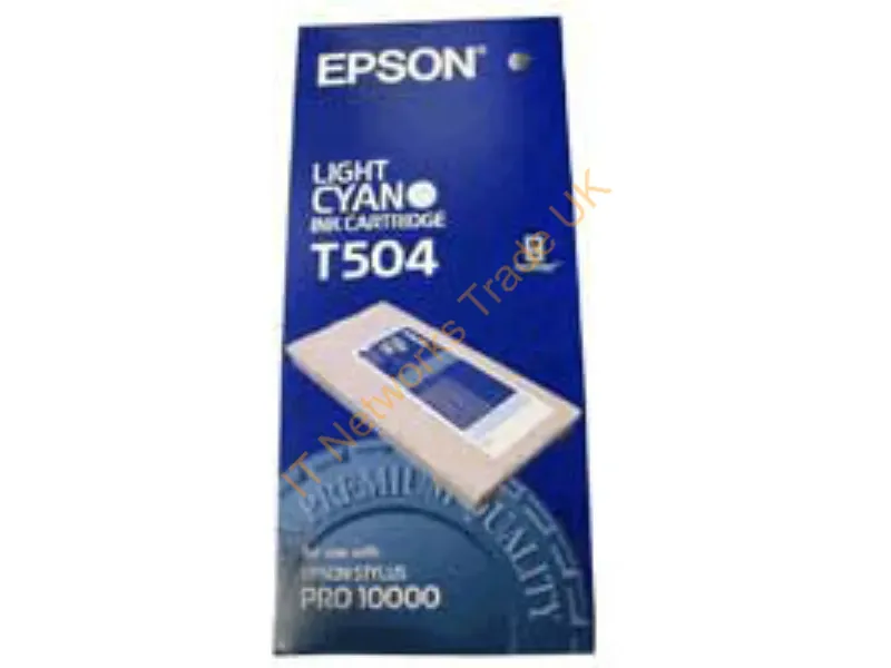 T504011 - C13T504011 (T504) Ink Cartridge Bright Cyan, 500Ml