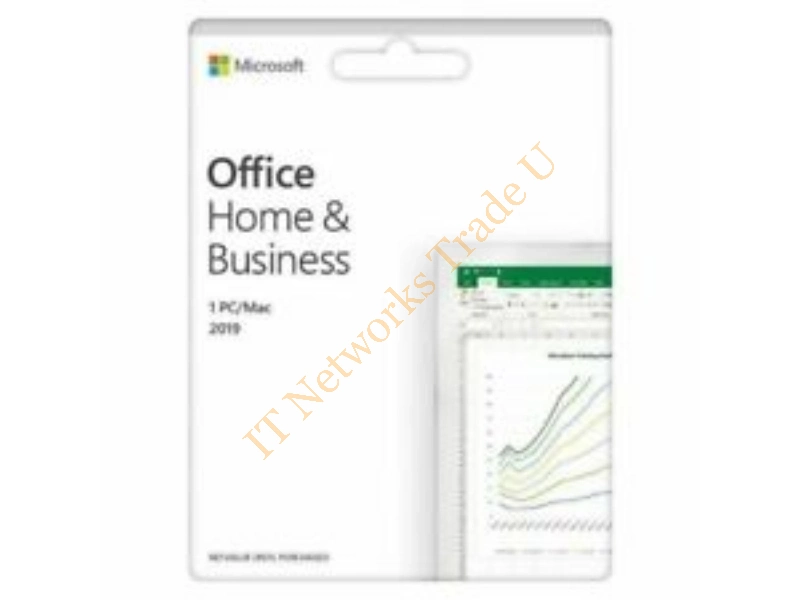 T5D-03203 Microsoft Office Home and Business 2019 / 1 device, Windows 10 PC/Mac Key Card Software License