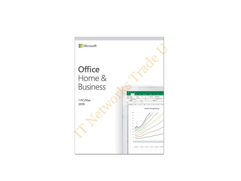 T5D-03341- Microsoft Office Home and Business 2019 Software Suite (1-User License) Software License