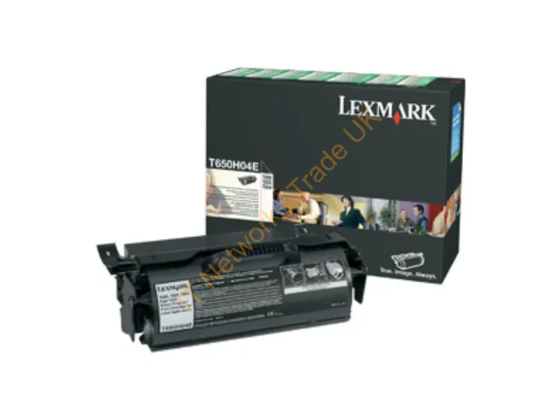 T650H04E - Lexmark T650H04E Toner cartridge black return program for Etikettes, 25K pages ISO/IEC 19752 for Lexmark T 650/654