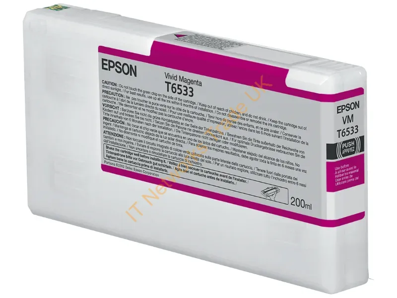 T653300 - C13T653300 (T6533) Ink Cartridge Magenta, 200Ml