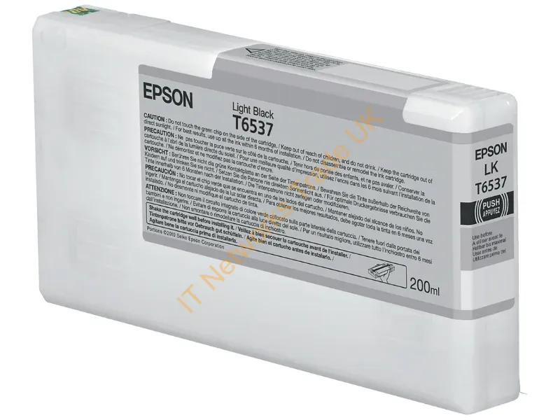 T653700 - C13T653700 (T6537) Ink Cartridge Bright Black, 200Ml