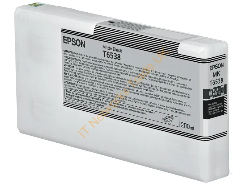 T653800 - C13T653800 (T6538) Ink Cartridge Black Matt, 200Ml