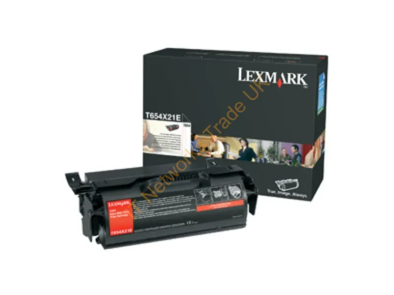 T654X21E - Lexmark T654X21E Toner cartridge black extra High-Capacity, 36K pages ISO/IEC 19752 for Lexmark T 654