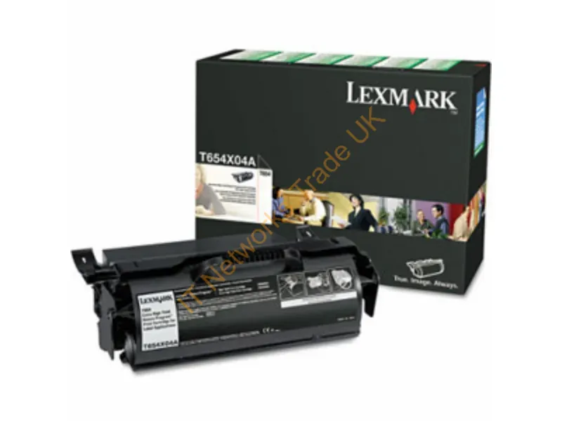 T654X80G - Lexmark T654X80G Toner black, 36K pages Accessory