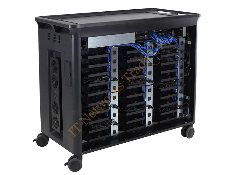T9E85AA HP 30 Notebook Laptop Managed Charging Cart V2 Lockable Storage Laptop Accessory