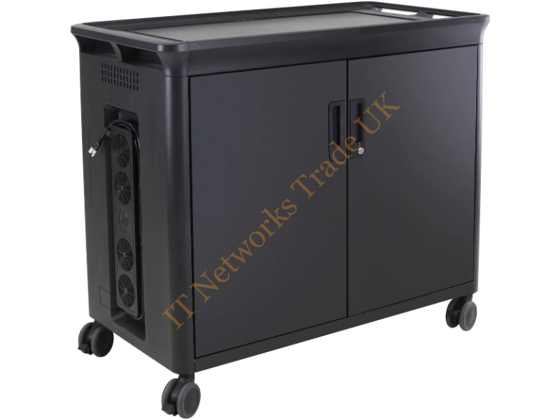 T9E85UT HP 30 Notebook Laptop Managed Charging Cart V2 Lockable Storage Laptop Accessory