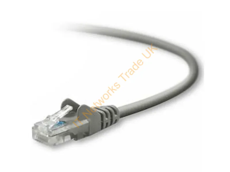 TAA791-20-GRY-S - Belkin Cat5E Snagless Crossover Patch Cable 20 Ft Networking Cable Gray 240" (6.1 M)