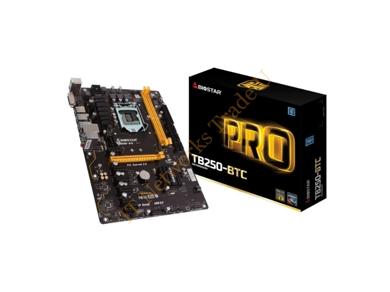 TB250-BTC Biostar Intel B250 DDR4 SATA PCI Express ATX System Board Socket LGA1151 Desktop Motherboard