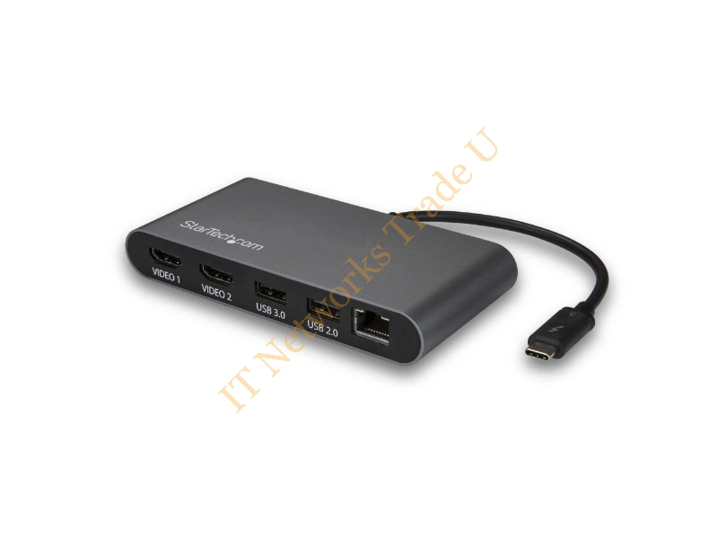 StarTech.com Dual 4K Monitor Mini Thunderbolt 3 Dock with HDMI Accessory