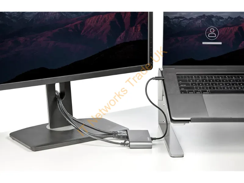 TB3DKM2HDL - Startech.Com Tb3Dkm2Hdl Laptop Dock/Port Replicator Wired Thunderbolt 3 Gray