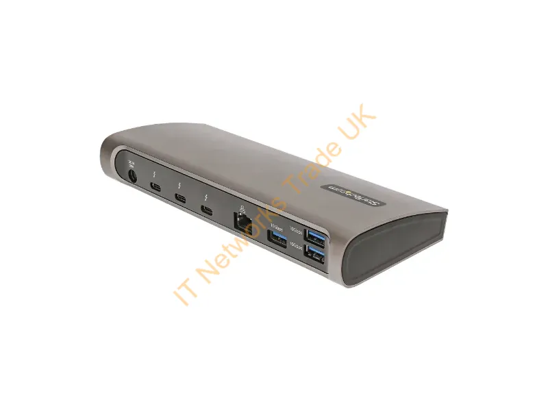 TB4CDOCKUE - StarTech.com Thunderbolt 4 Dock, 96W Power Delivery, Single 8K/Dual Monitor 4K 60Hz, 3xTB4/USB4 ports, 4xUSB-A, SD, GbE, Thunderbolt 4 Docking Station for Windows or TB3 MacBook, 0.8m Cable