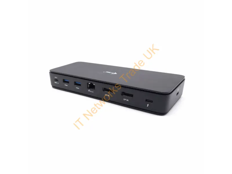 TB4DUALDPDOCKPDPROUK - i-tec Thunderbolt 4 Dual DisplayPort Docking Station PRO + Power Delivery 92 W