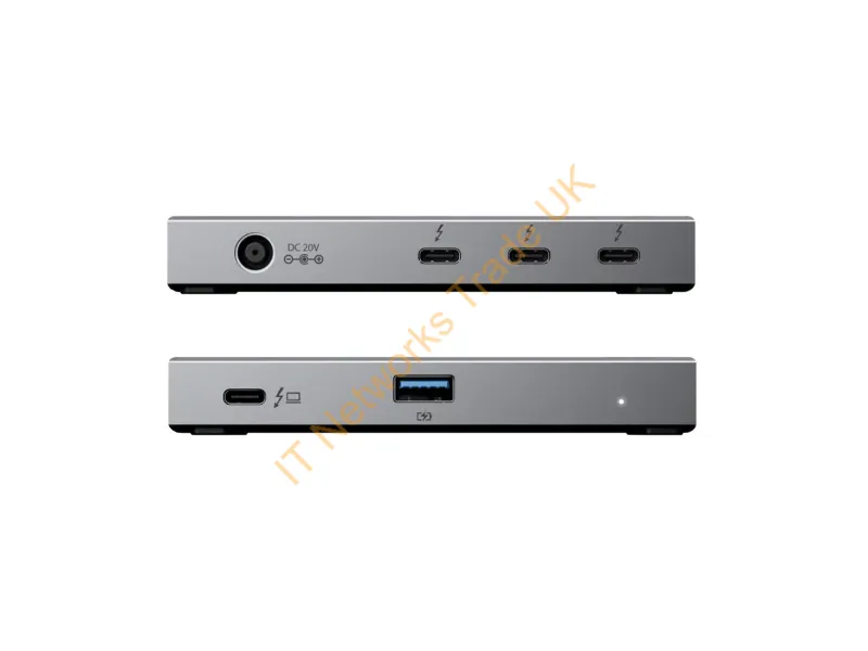 TB4H3TB - Alogic Tb4H3Tb Interface Hub Thunderbolt 4 40000 Mbit/S Black, Gray