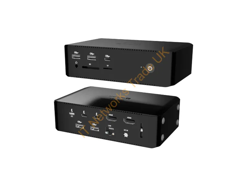 TB5QUATTRODOCKPD - i-tec Thunderbolt5 Quattro Display Docking Station, 5x USB, 2.5 GLAN + Power Delivery 140W