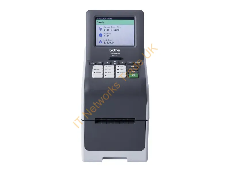 TD2350DSA203 - Brother Td-2350Dsa203 Label Printer Direct Thermal 203 X 203 Dpi 152 Mm/Sec Wired & Wireless Ethernet Lan Wi-Fi Bluetooth
