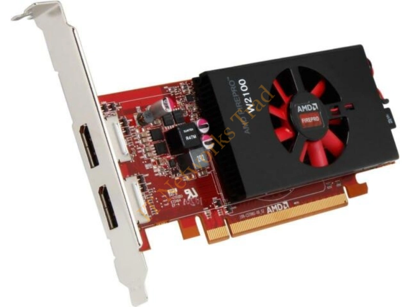 TDCVV Dell AMD FirePro W2100 2GB GDDR3 DisplayPort DVI-I Video Graphics Card