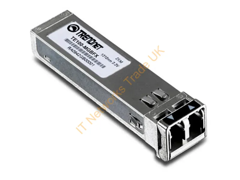 TE100-MGBFX TRENDnet 100Mbps 100Base-FX Multi-Mode Fiber 2km 1310nm Duplex LC Connector SFP (mini-GBIC) Transceiver Module