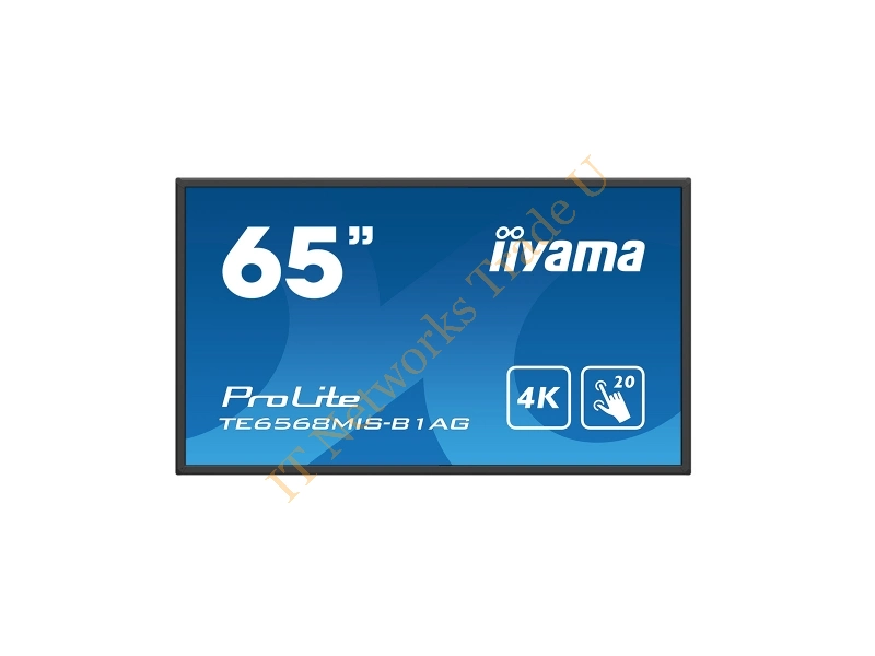 TE6568MIS-B1AG - iiyama ProLite TE6568MIS-B1AG 65" 3840 x 2160pixels Multi-touch Multi-user Black touch screen monitor