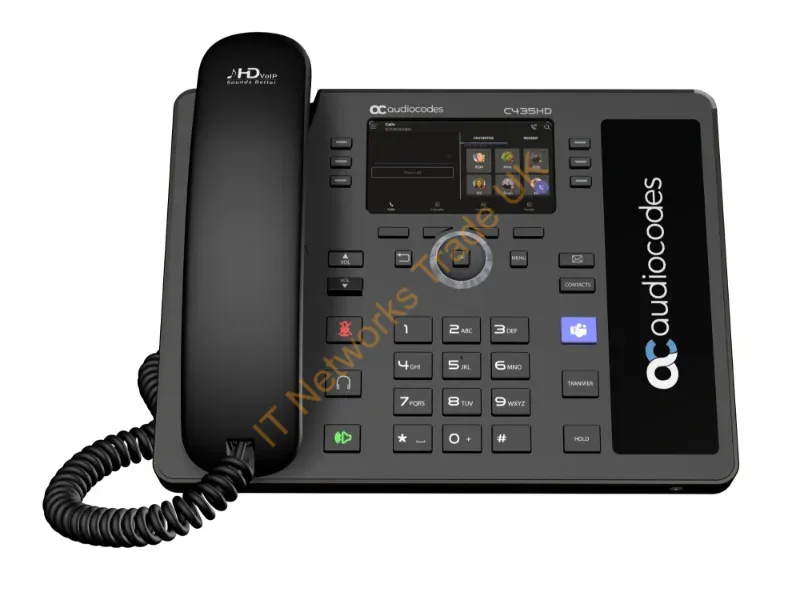 TEAMS-C435HD-R - Audiocodes C435Hd Ip Phone Black Lcd