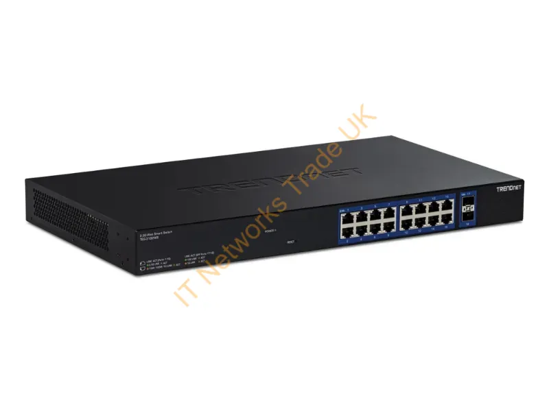 TEG-3182WS - Trendnet 18-Port Multi-Gig Web Smart - Switch Managed 2.5G Ethernet (100/1000/2500) 1U Black