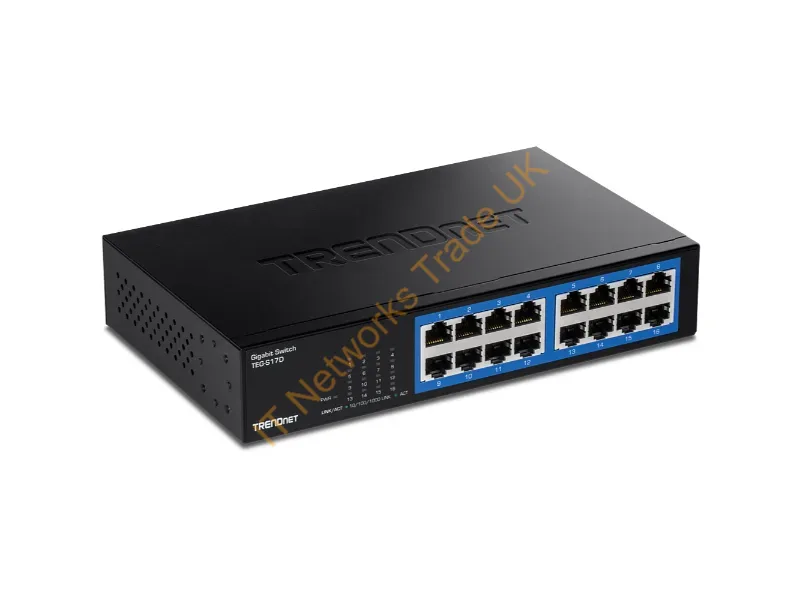 TEG-S17D - Trendnet Teg-S17D Network Switch Gigabit Ethernet (10/100/1000) Black