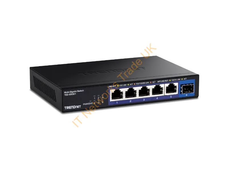 TEG-S5061 - Trendnet Teg-S5061 Network Switch Unmanaged 2.5G Ethernet (100/1000/2500) Black