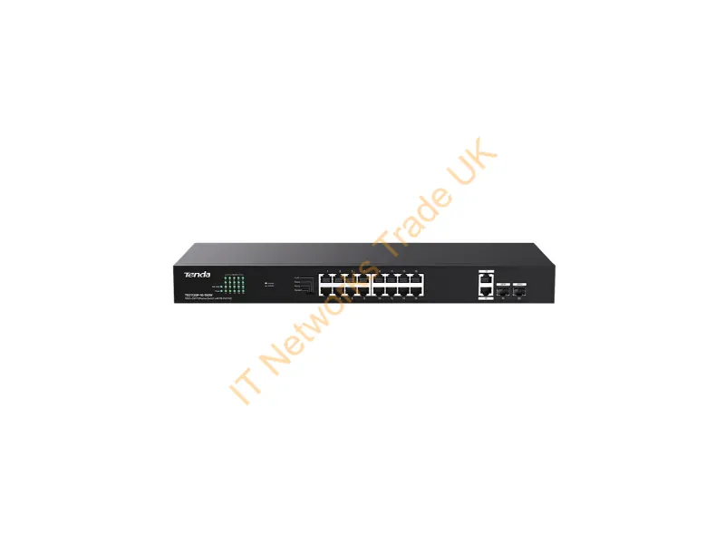 TEG1120P-16-150W - Tenda Teg1120P-16-150W Network Switch Unmanaged Gigabit Ethernet (10/100/1000) Power Over Ethernet (Poe)