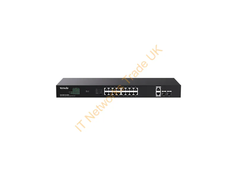 TEG1120P-16-250W - Tenda Teg1120P-16-250W Network Switch Unmanaged Gigabit Ethernet (10/100/1000) Power Over Ethernet (Poe)