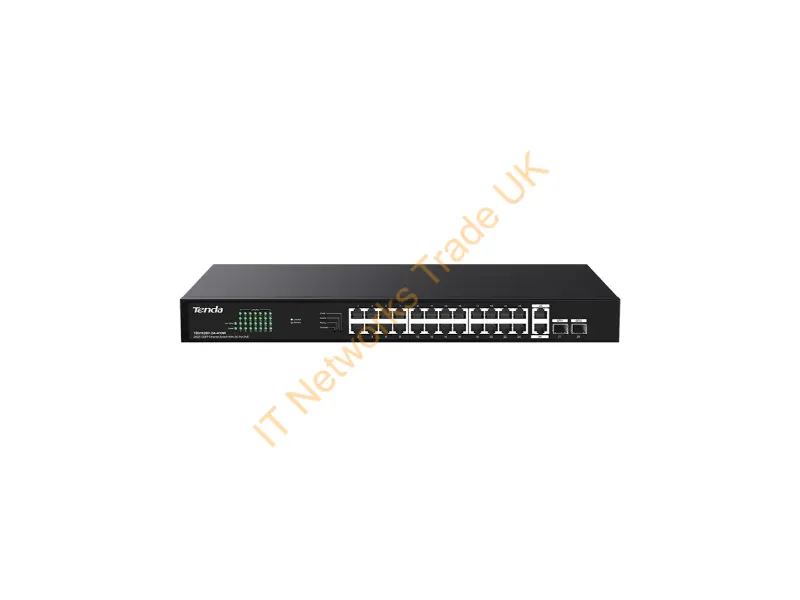 TEG1128P-24-410W - Tenda Teg1128P-24-410W Network Switch Unmanaged Gigabit Ethernet (10/100/1000) Power Over Ethernet (Poe)