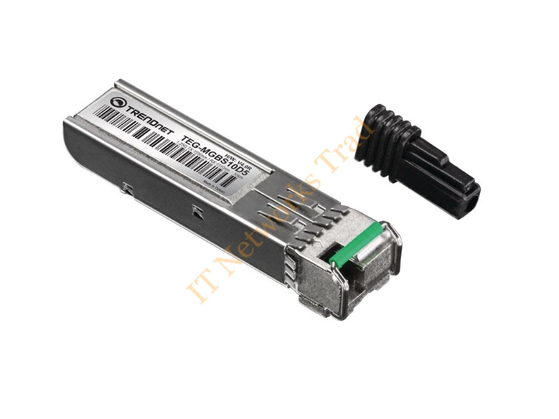 TEGMGBPS10D5 TRENDnet 1.25Gbps 1000Base-BX Single-Mode Fibre 20km Tx1550nm/Rx1310nm LC Connector SFP Transceiver Module