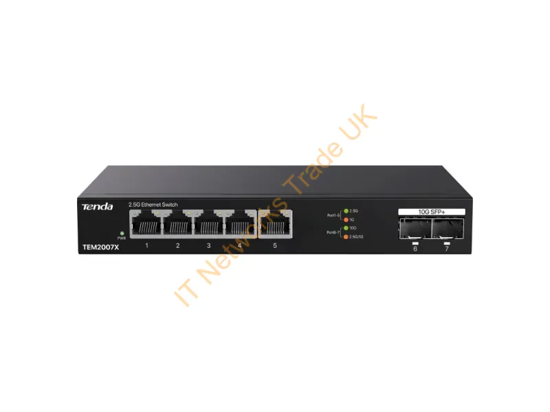 TEM2007X - Tenda Tem2007X Network Switch 2.5G Ethernet (100/1000/2500) Desktop Black