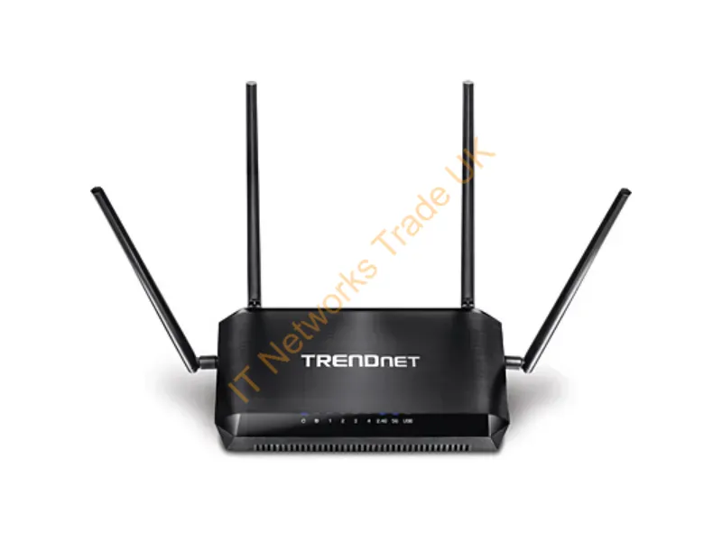 TEW-827DRU - Trendnet AC2600 StreamBoost Gigabit Ethernet Black network wireless router